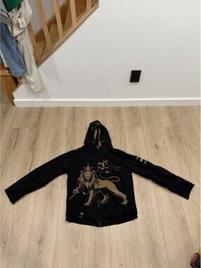 Vintage Fallen Skateboards Hoodie Tommy Sandoval Rasta Lion Size XL